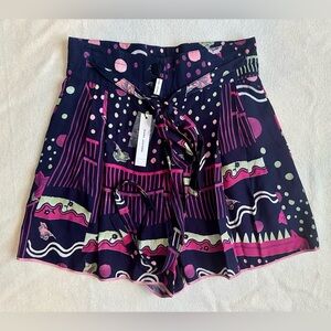 NWT Marc Jacobs Y2K Vintage High Waist Blue and Pink Pattern Shorts 4